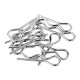 Chrome Body Clips - 5-6mm Body Post - 10pcs - 1UP - 1UP-10301
