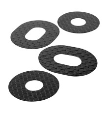 Carbon Fiber Body Washers - 1/8 Off-Road - 4pcs - 1UP - 1UP-10403