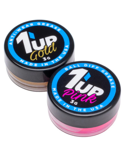 Pro Ball Diff Grease Set - Includes Gold & Pink - 1UP - 1UP-120504
