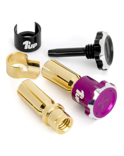 Prises PK5 avec vis sécurité - Noir/Violet - 1UP - 1UP-190453
