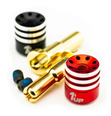 Heatsink Bullet Plugs & Grips - 4/5mm Stepped - 1UP - 1UP-190437