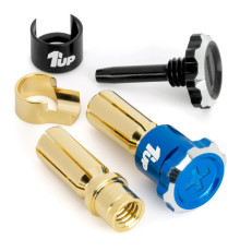 Adjustable Bullet Plugs - 5mm - Blue/Black - 1UP - 1UP-190451