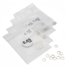 Shims - 4mm ID x 0.05, 0.10, 0.20, 0.30 - 40pcs - 1UP - 1UP-80205