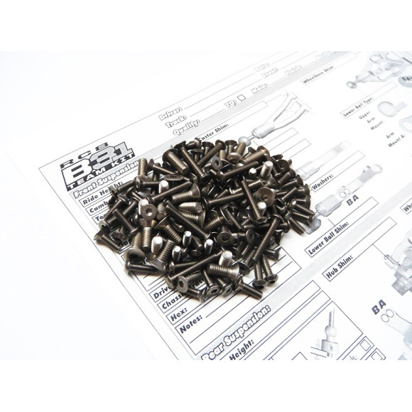  Rc8 B3.1 Titanium Hex Socket Screw Set  - HIRO SEIKO - 48180