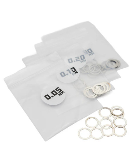 Shims - 8mm ID x 0.05, 0.10, 0.20, 0.30 - 40pcs - 1UP - 1UP-80209
