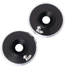 LowPro Wing Washers - M3 - 2pcs - Black Shine - 1UP - 1UP-820021