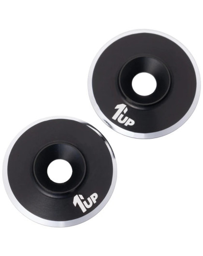 Rondelles de fixation d'aileron M3 - Noir (2) - 1UP - 1UP-820021