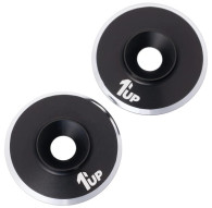 LowPro Wing Washers - M3 - 2pcs - Black Shine - 1UP - 1UP-820021