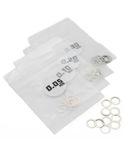 Shims - 6mm ID x 0.05, 0.10, 0.20, 0.30 - 40pcs - 1UP - 1UP-80207