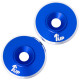 Rondelles de fixation d'aileron M3 -Bleu foncé (2) - 1UP - 1UP-820121