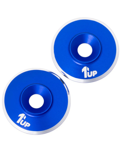 Rondelles de fixation d'aileron M3 -Bleu foncé (2) - 1UP - 1UP-820121