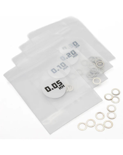 Shims - 5mm ID x 0.05, 0.10, 0.20, 0.30 - 40pcs - 1UP - 1UP-80206