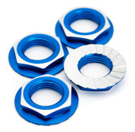 Lockdown 17mm Wheel Nuts - 4pcs - Blue - 1UP - 1UP-87011