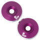 Rondelles de fixation d'aileron M3 - Violet (2) - 1UP - 1UP-820321