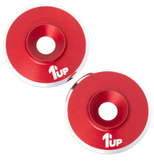 Rondelles de fixation d'aileron M3 - Rouge (2) - 1UP - 1UP-820521
