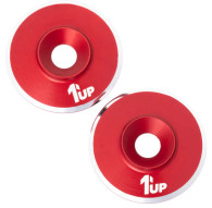 LowPro Wing Washers - M3 - 2pcs - Red Shine - 1UP - 1UP-820521