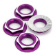 Ecrous de roue 17mm - Violet (4) - 1UP - 1UP-87013