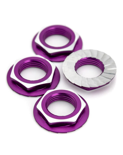 Ecrous de roue 17mm - Violet (4) - 1UP - 1UP-87013