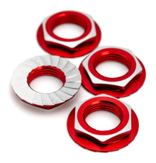 Ecrous de roue 17mm - Rouge (4) - 1UP - 1UP-87015