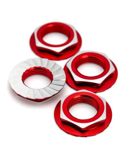 Ecrous de roue 17mm - Rouge (4) - 1UP - 1UP-87015