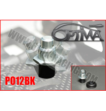 Support carrosserie avant sur silent-bloc - NOIR - OPTIMA - PO12BK