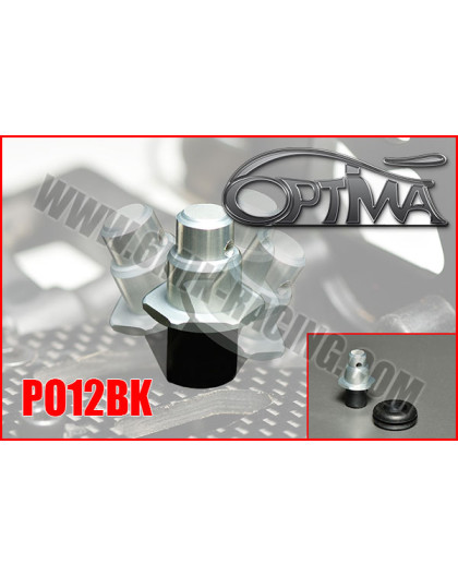 Support carrosserie avant sur silent-bloc - NOIR - OPTIMA - PO12BK