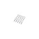 Body clips 22mm bent chrome (10) - LRP - 120977