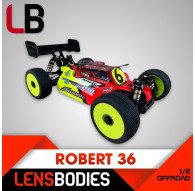 1/8 Offroad Body Robert36 Light Weight - HOT RACE - LB08RB-L