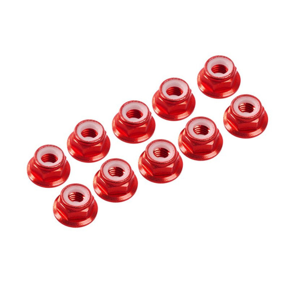 Ecrous épaulé 3mm Rouge (x10) - ULTIMATE - UR1503-R