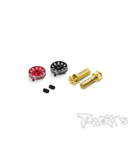 Connector 5mm long - Black/Red V2 - T-WORKS - EA-048-5BR