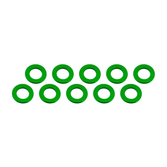 Rondelles 3x6x0.5mm - Vert (10pcs) - ULTIMATE - UR1504-GR