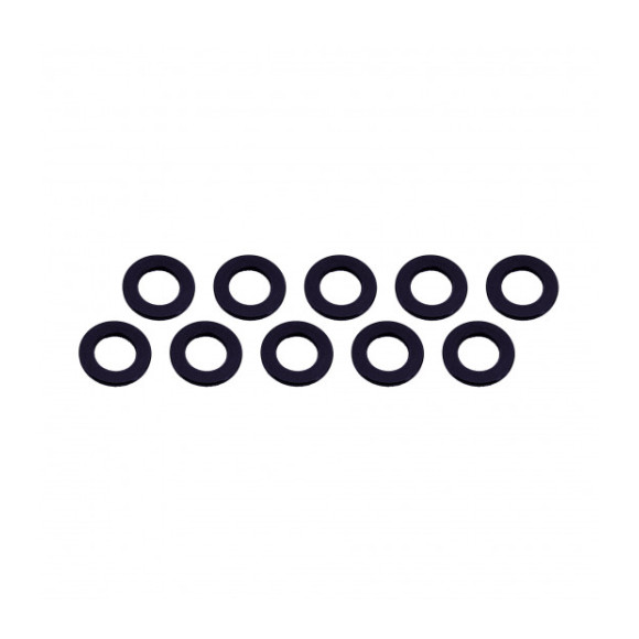 Rondelles 3x6x0.5mm - Noir (10pcs) - ULTIMATE - UR1504-N