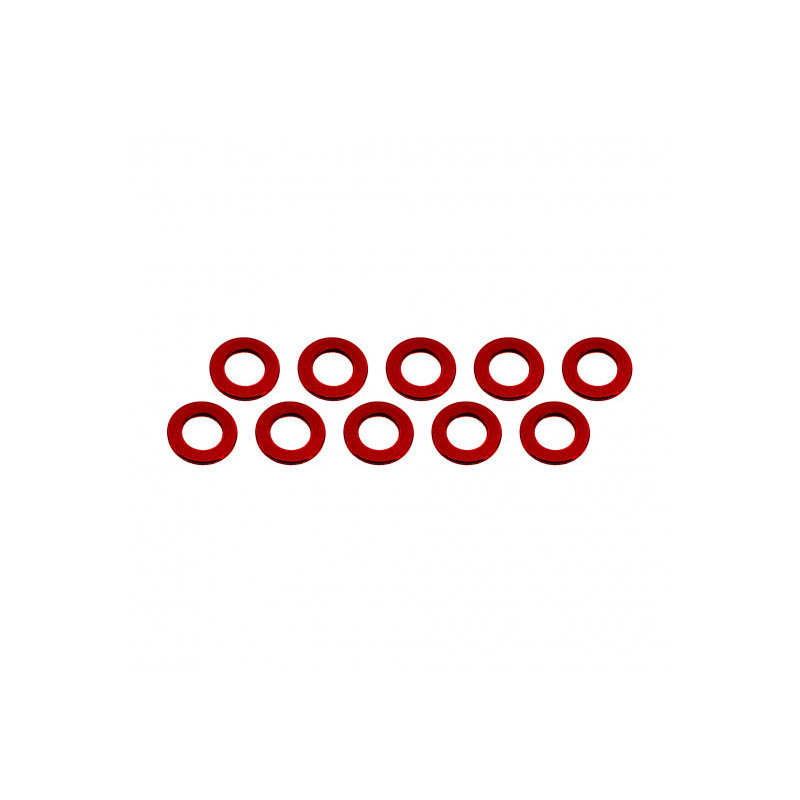 Rondelles 3x6x0.5mm - Rouge (10pcs) - ULTIMATE - UR1504-R
