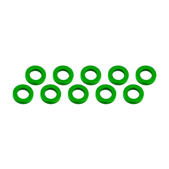 Rondelles 3x6x1mm - Vert (10pcs) - ULTIMATE - UR1505-GR