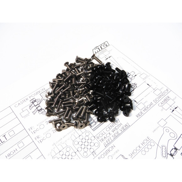  Mtc1 Titan/Alum Hex Socket Screw Set - HIRO SEIKO - 48182