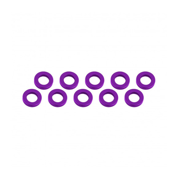 Rondelles 3x6x1mm - Violet (10pcs) - ULTIMATE - UR1505-P