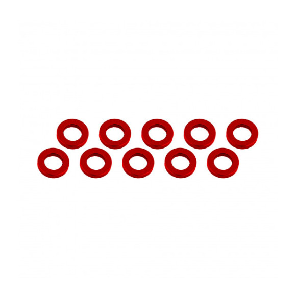 Rondelles 3x6x1mm - Rouge (10pcs) - ULTIMATE - UR1505-R
