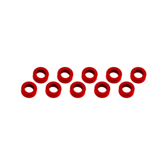 Rondelles 3x6x2mm - Rouge (10pcs) - ULTIMATE - UR1506-R