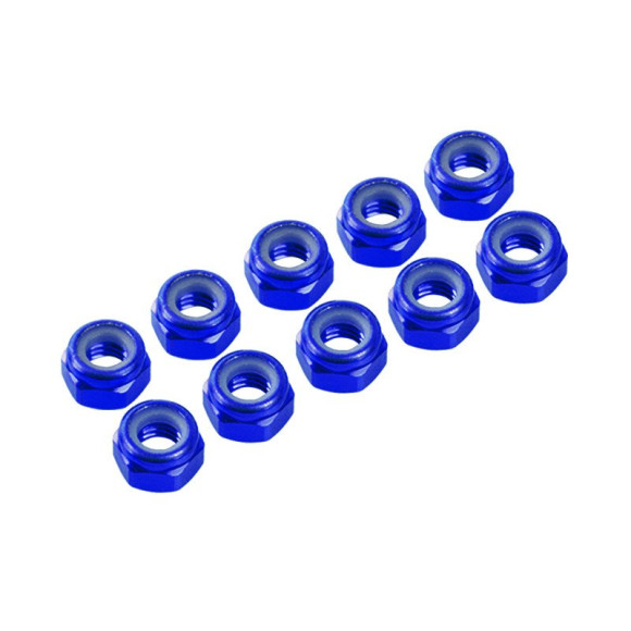 Ecrous 4mm Bleu (x10) - ULTIMATE - UR1512-A