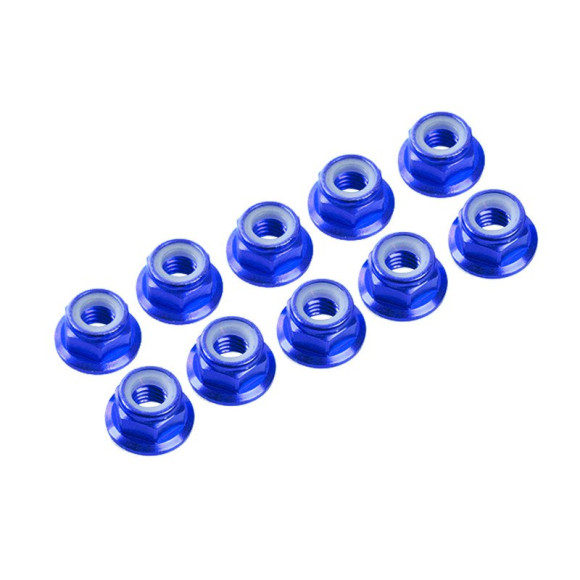 Ecrous épaulé 4mm Bleu (x10) - ULTIMATE - UR1513-A