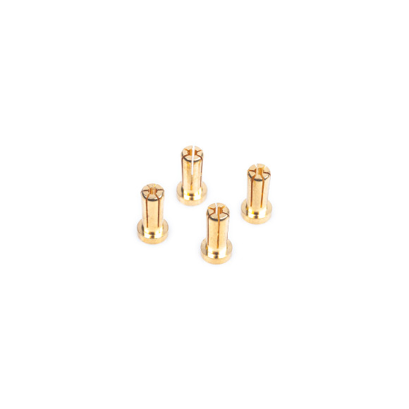 5mm Gold Connectors - 14mm Length (4 Pcs.) - NOSRAM - 999206