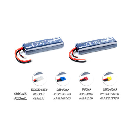 Lipo 4100 2S 50C Stickpack Hardcase - Tamiya Plug - NOSRAM - 999302