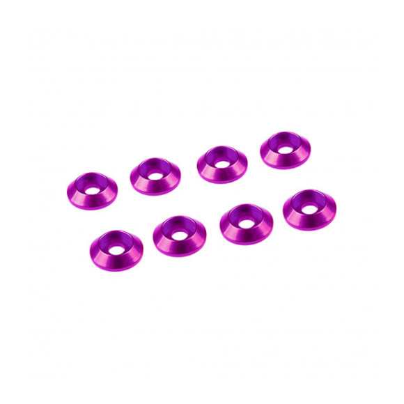 3mm Aluminium Cap Head Washer Pink (8 Pcs) - ULTIMATE - UR1521-PK