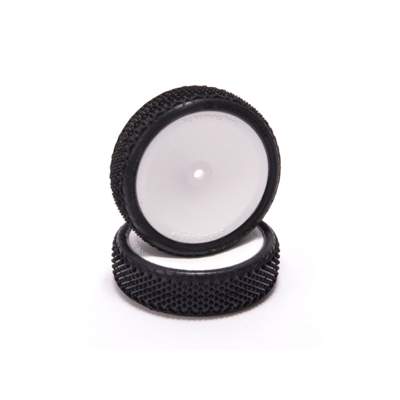 Pneus Splinter AV 2wd Jaune Montés/Collés (2) - SCHUMACHER - U6910