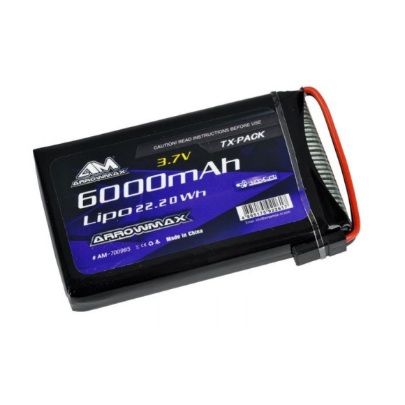 Arrowmax lipo 1S 6000mah 3.7V Sanwa M17 - ARROWMAX - AM700995