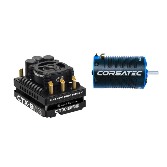 Corsatec Race Pro esc 1/8 250A Black + Motor 1900kv V2 - CORSATEC