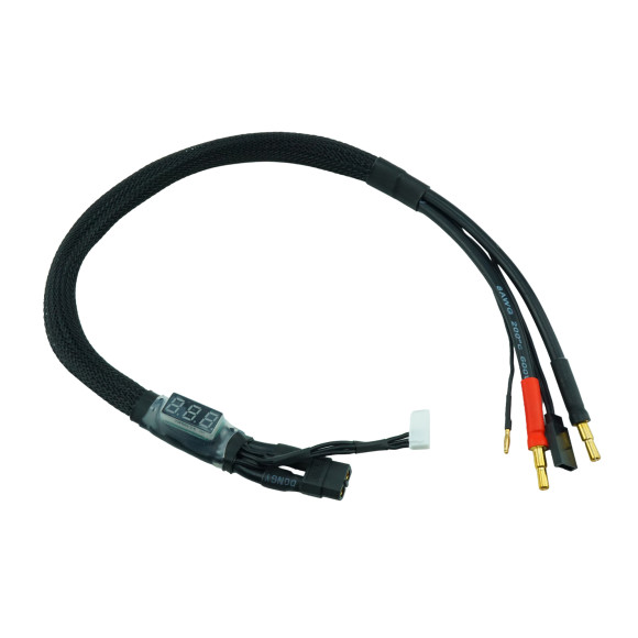 Corsatec charging wire 2S with bluil voltmeter - CORSATEC - CT60030