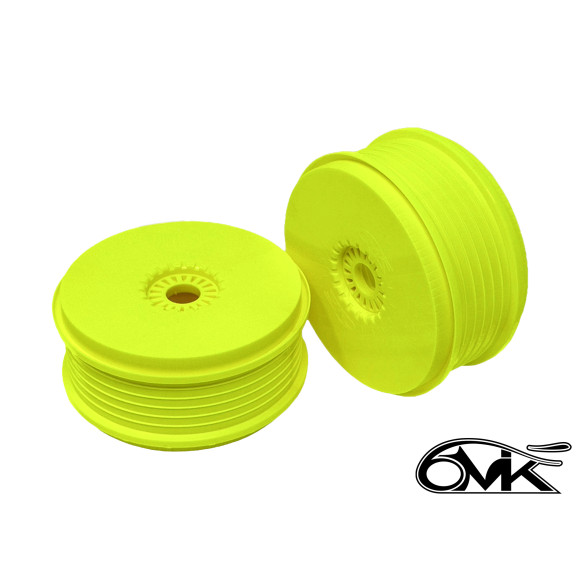 Wheels 1/8 Buggy Mega yellow (2) - 6MIK - PJ811