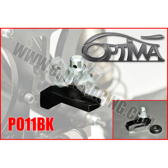 Rear Flexible Body Shell Post - BLACK - OPTIMA - PO11BK