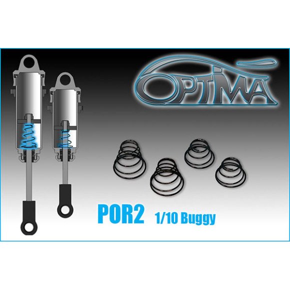 1/10 F/R inner shock springs (4) - OPTIMA - POR2